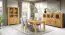 Table de salle à manger partiellement massive Floresta 23, nature, huilée / cirée, chêne, design moderne et simple, 160 x 90 cm, Robuste et durable, surface brossée 
