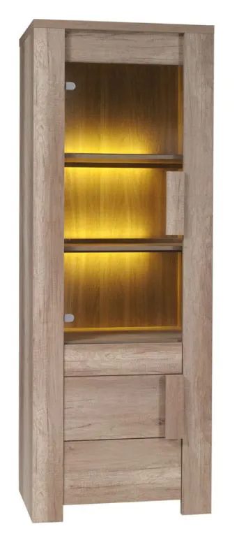 Vitrine "Kimolos" - Dimensions : 195 x 72 x 47 cm (H x L x P)