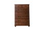 Commode sobre en pin massif - couleur noyer Junco 134, 118 x 80 x 42 cm, avec cinq tiroirs spacieux et deux petits tiroirs