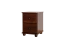Commode / Chevet en pin massif - couleur noyer Junco 154, design moderne et simple, 55 x 40 x 42 cm, avec deux tiroirs